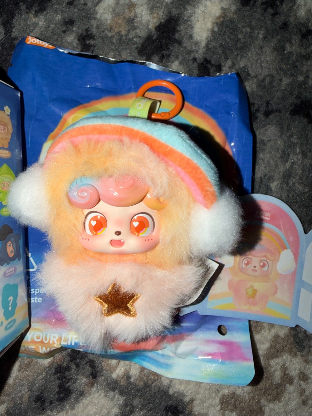 Q.Kid Weather plush pendant- Rainbow